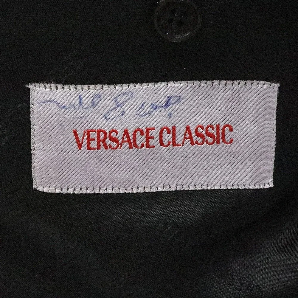 Vintage Versace Classic Pinstripe 100% Wool 3 Button Blazer Jacket IT 52 US 42
